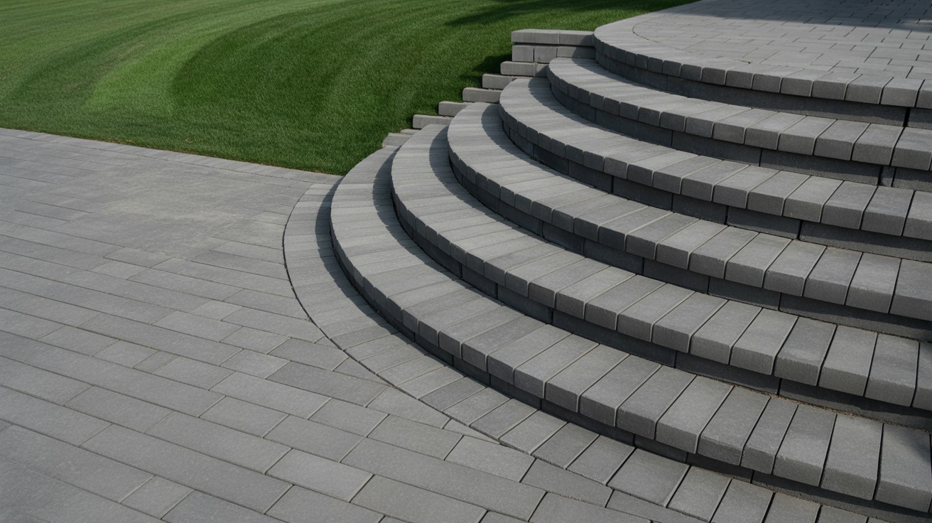 Lägga betongplattor