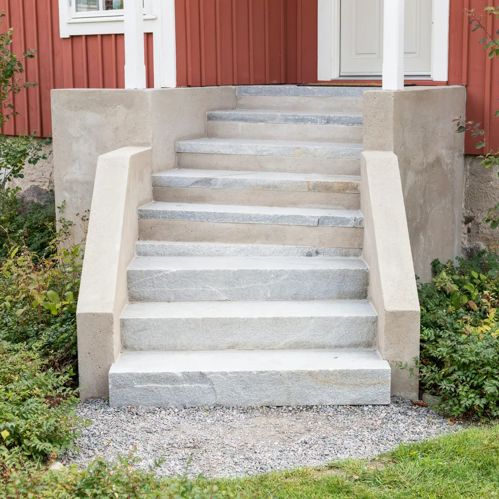 bygga trappa i sten betong nacka saltsjo boo stockholm
